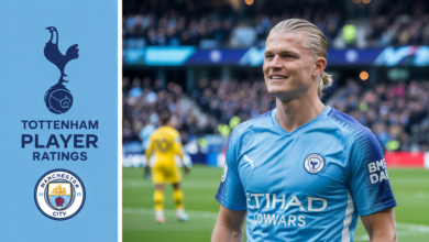 Tottenham vs Man City Player Ratings